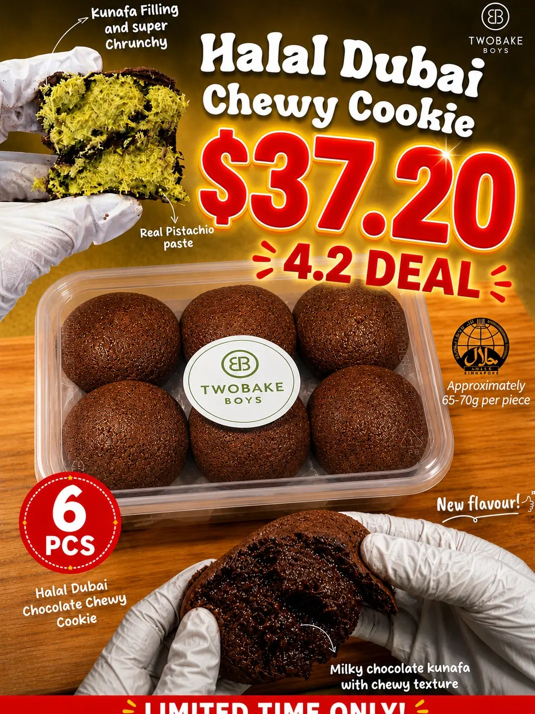 Halal Dubai Chewy Cookie Collections (Handcrafted) - TikTok Shop