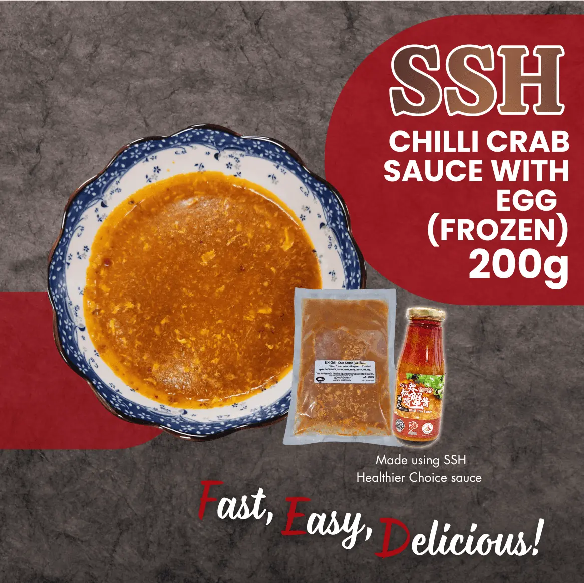 [SSH] Chilli Crab Sauce With Egg (Frozen) 200g