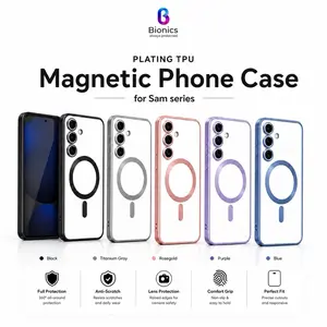 Bionics Softcase for A57 A37 A27 A17 A56 A36 A26 A16 A55 A35 A25 A15 A54 A34 A24 A14 A07 TPU Silicone Case Magnetic with Lens Protector Kamera