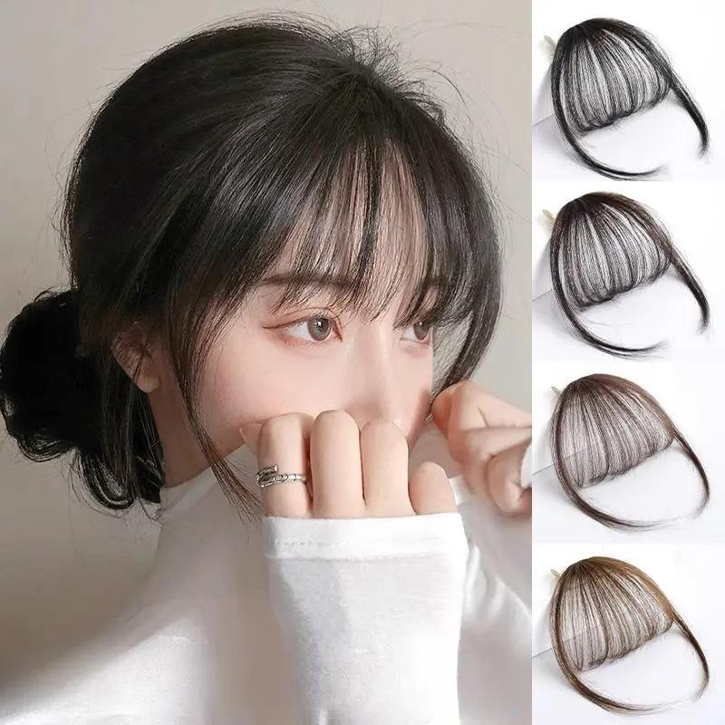 Tóc nối mái kiểu nhẹ như không khí cho nữ, phong cách tự nhiên hàng ngày; nhẹ…