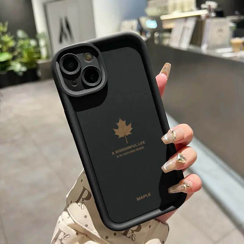 Casing Hp Untuk Infinix Smart 6 Infinix Smart 6 Plus Case HP pola daun maple Cesing Casing sederhana Kesing Silikon lunak Kasing baru Softcase 4