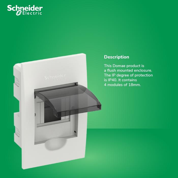 Gambar Schneider Electric Box MCB Domae Inbow 4 GroupPutih - DOMH12104F dari Smart Power Solution Kota Administrasi Jakarta Pusat Tokopedia