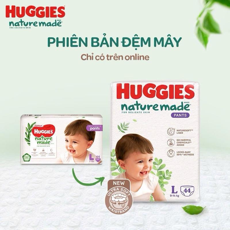 Combo 2 bịch tã dán quần Huggies Nature Made đủ size