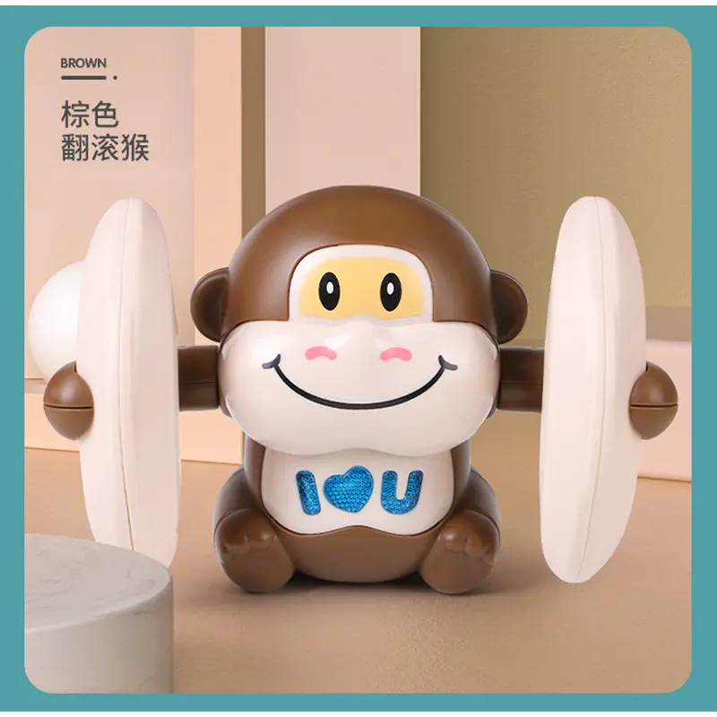 Mainan Monyet Tumbling Putar Jungkir Balik Musik Dan Lampu Monkey Rolling 3