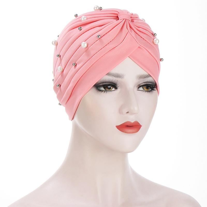 Product Introduction of European and American Fashion Pleated Ladies Sleeve Cap Indian Cap Size Beads Muslim Tam-O'-Shanter 15