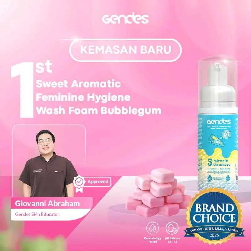 GENDES Sweet Aromatic Care Wash Foam Bubble Gum 5 Miracle Bioactives 55 ml 0