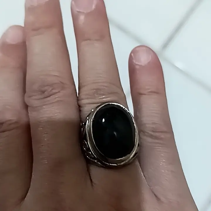 Aksesoris Cincin Pria Kecubung Wulung Super AR2 5