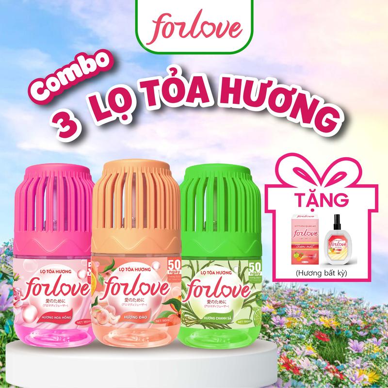 (ĐỘC QUYỀN) MUA 3 TẶNG 1 Combo 3 Lọ toả hương ForLove Tặng 01 Lọ Xịt Thơm Quần Áo Bất kỳ, Công Thức Mới, Toả hương 360 độ, Thanh lọc không khí, Khử mùi phòng thế hệ mới Dầu Thơm Phòng Dầu Thơm snuggle xịt  thơm Nước Hoa
