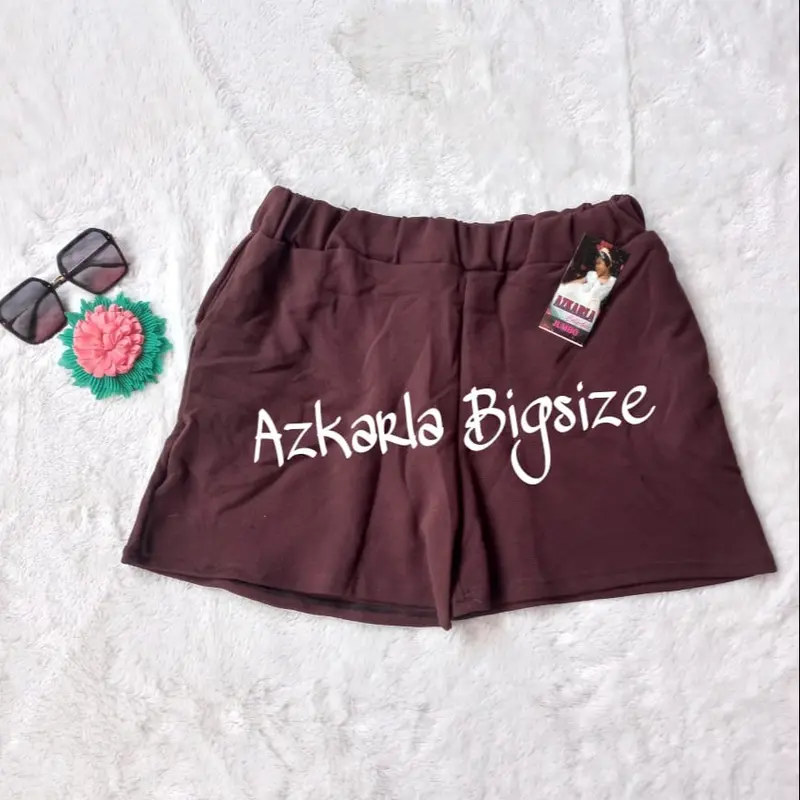 HOTPANTS POLOS EXTRA JUMBO BB 90-135 KILO BY AZKARLA TERLARIS,TERYAMAN DAN BERKUALITAS #celanaootd#celanajumbo 6