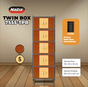 NAIBA - TWIN BOX FIT NANDOS LEMARI SUSUN
