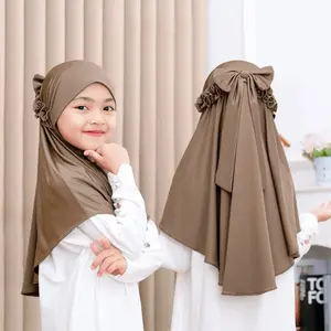 hijab jilbab anak pita ricis spandek jersy 1-11thn