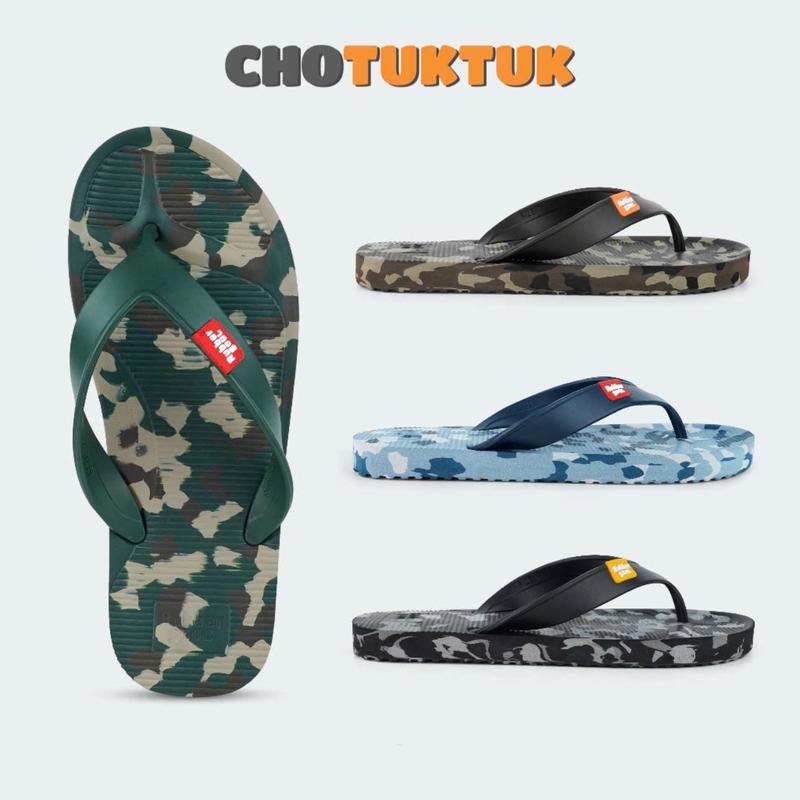 Dép Thái Lan nam cao su non chống trơn Rubbersoul COMBINE Đế Bằng Sandal
