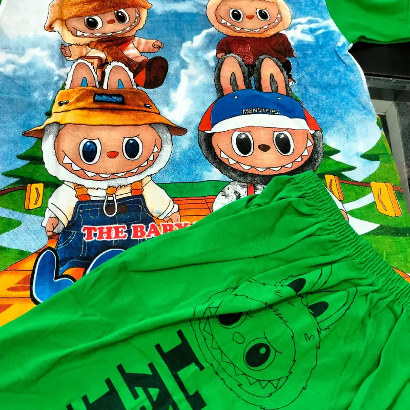 setelan baju cowok anak labubu 3-8 tahun Motif Fashion 2