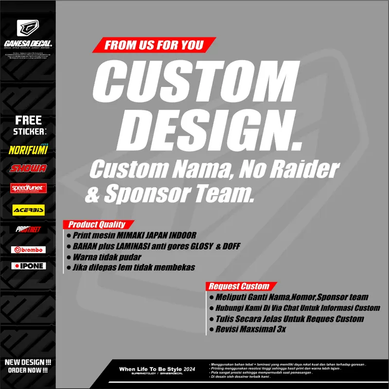 Decal stiker Vario 160 New ABS/NON ABS full body Dekal Sticker Motor Honda Vario 160 fullbody Custom Variasi Desain Grafis Elegan Ganesa 24.11 5