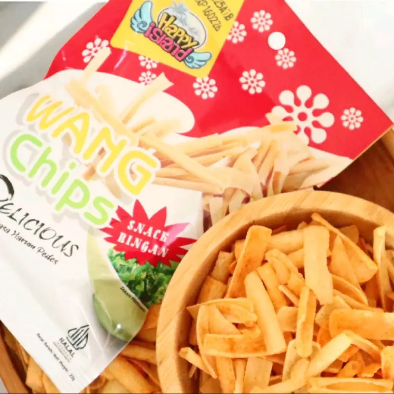 Paket Mini Mix Komplit Happy Island Snacks isi 15pcs, Cemilan Chryspy dan Nikmat Rumput Food Makanan 7