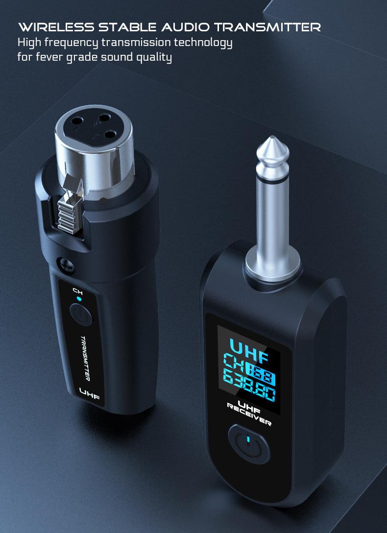 Product Introduction of Wireless systemtransmitter and receivermicrophonemicrophone,C01,audio transmitterwired microphone,convert to wireless,condenser microphone,dynamic microphone,conference microphone,interview microphone,charging cable included,no lag,ultra long distance 19