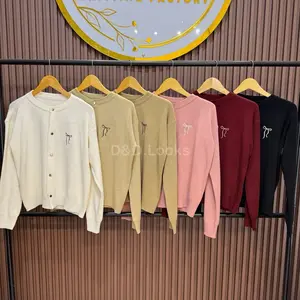 CARDIGAN KNIT RIBON / CARDIGAN PITA POLOS / COQUETTE CARDIGAN