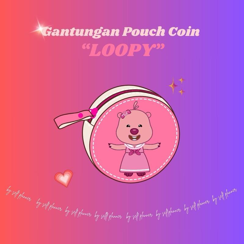 SP - Pouch Coin Gantungan Tas Loopy Pink 0