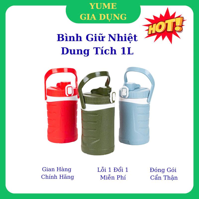 Bình giữ nhiệt 1L Việt Nhật Chống Tràn Có Quai Xách Bình Đựng Nước Đựng Đựng Trà Bảo Quản Nhiệt Độ Tốt
