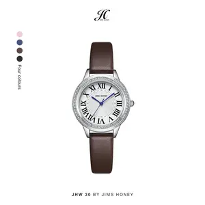 JIMS HONEY - JHW 30 - Jam Tangan Wanita Kaca Kulit