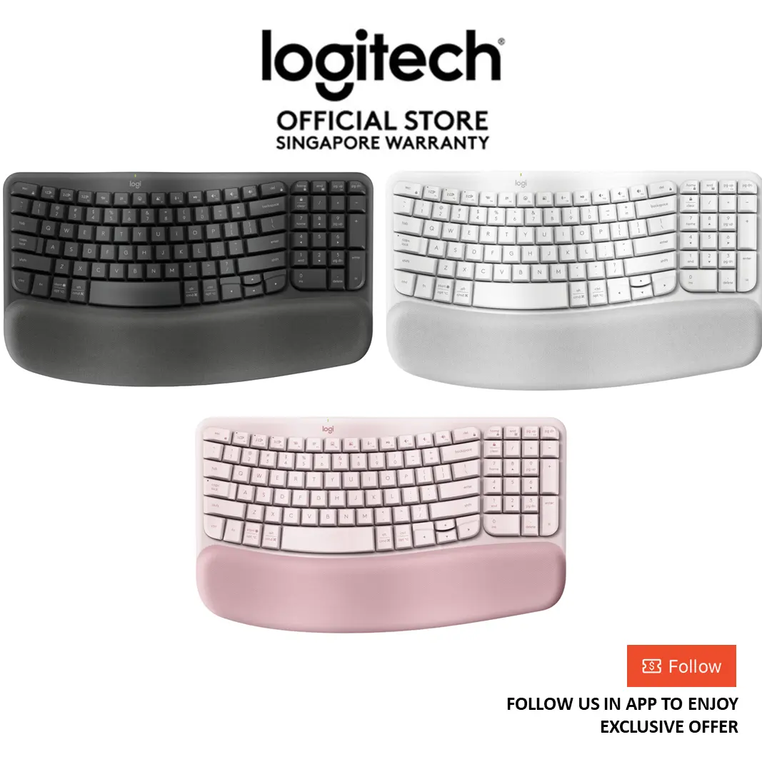 Logitech Wave Keys Ergonomic Wireless Keyboard