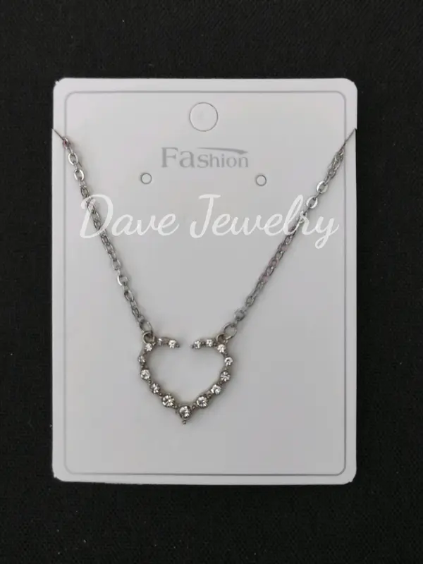 Dave Jewelry (1056) - Kalung Perak Wanita Liontin Love Titanium Asli Anti Karat 1
