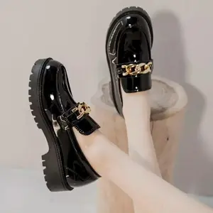 Sepatu Docmart Wanita Mawar Kasual Korea Hitam Oxford Wanita Kekinian Terbaru Flat shoes Loafers Cewek Sekolah Bisa Cod