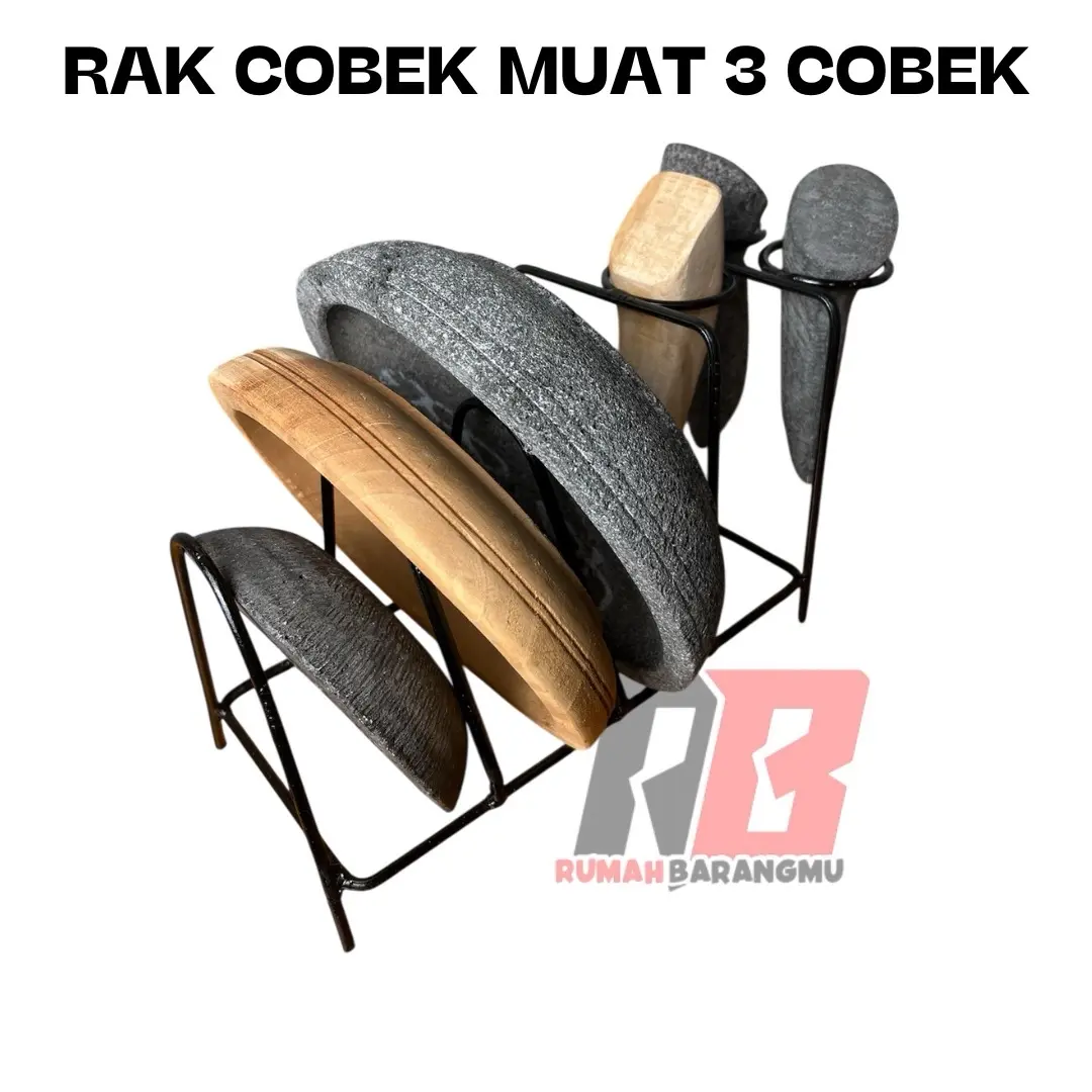 Tempat Cobek dan Ulekan Dapur Rak Tatakan Cobek Ulekan
