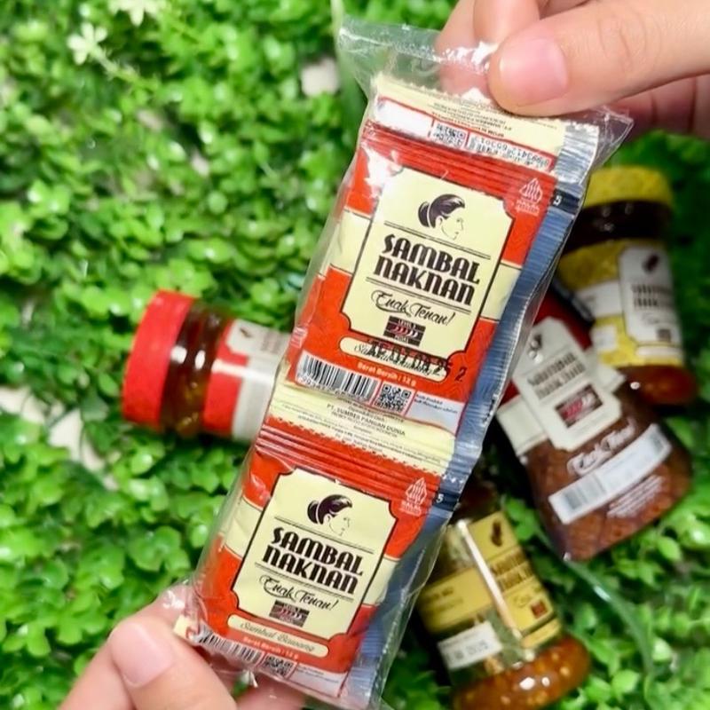 Daily Food.id •►  Bawang Naknan Level 3  Sachet @12gr (1 Pack isi 50 Pcs) • Praktis Masakan Instan sambal kemasan 5