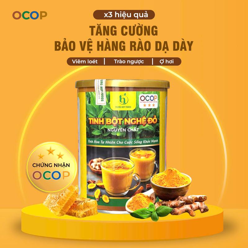  Tinh Bột Nghệ Đỏ Nguyên Chất - Giảm Tình Trạng Đầy Hơi Khó Tiêu - Hỗ Trợ Bảo Vệ Gan Tăng Cường Sức Đề Kháng - Hỗ Trợ Tái Tạo Mô Và Lành Vết Thương- Hạn Chế Vết Thâm Nám Mụn.- 1 hộp 500GR 