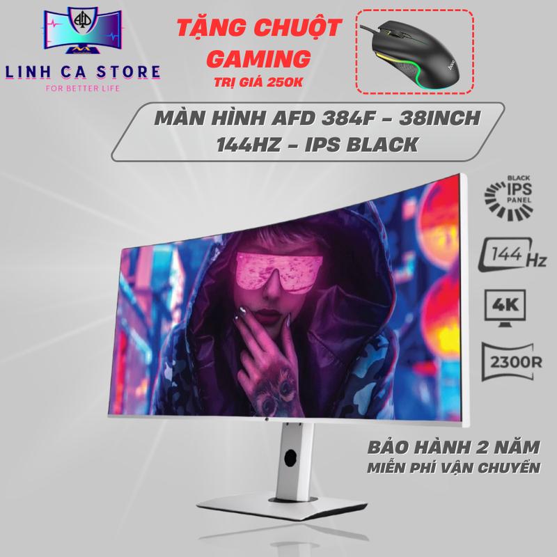 Màn hình cong ultrawide AFD 384F cong 38in/4K (WQHD)/IPS BLACK/TypeC/144Hz/Loa/2300R 4