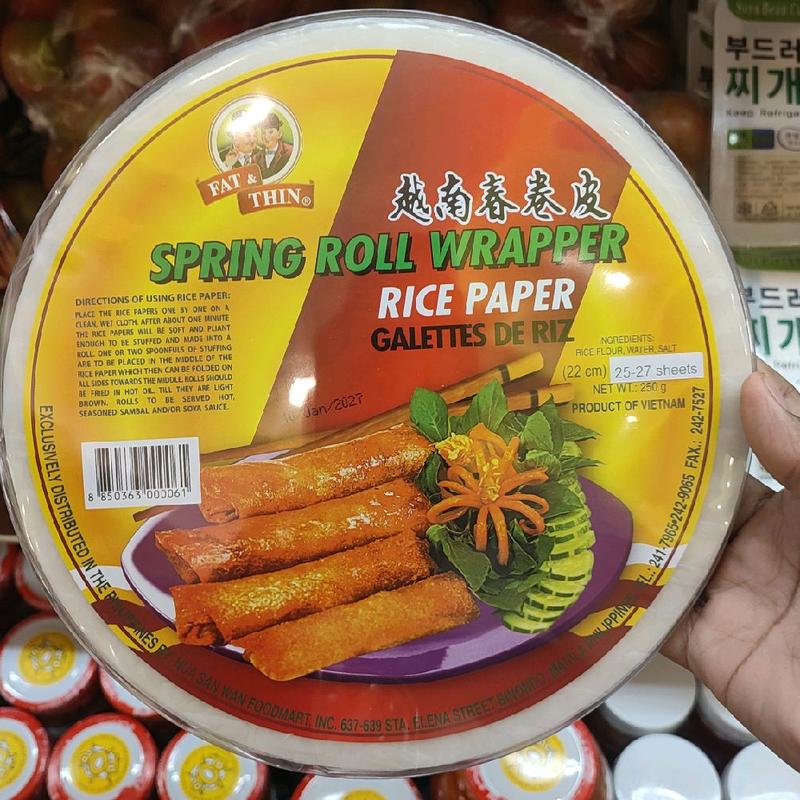 Fat & thin Spring Roll Rice Paper Wrapper 250g - TikTok Shop Philippines
