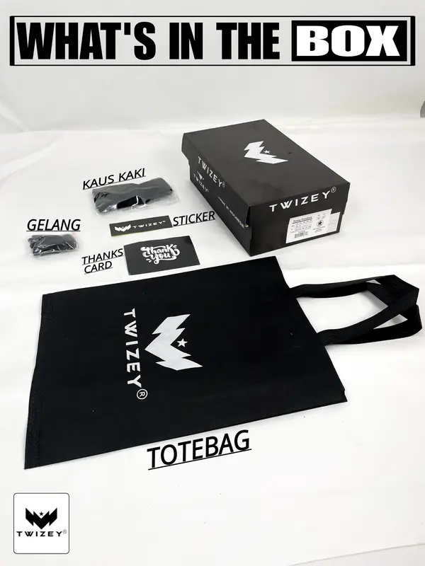 Sepatu Twizey ambigu white Hi sepatu brand lokal keren pria wanita Casual  original Canvas Karet Sneakers Kasual Shoes Putih Hitam Black Kerja 5