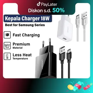 Kepala Charger for Samsung UGREEN Adaptor Charger 18W Fast Charging