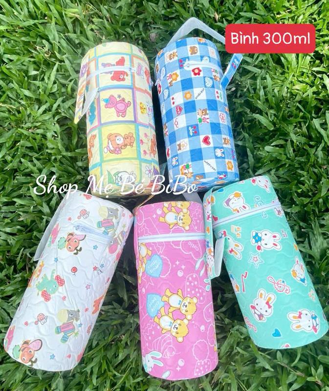 Bình ủ sữa 3 LỚP CỔ CAO 250 / 300 ML Cho Bé - Túi giữ nhiệt bình ủ nóng lạnh (giao màu ngẫu nhiên)
