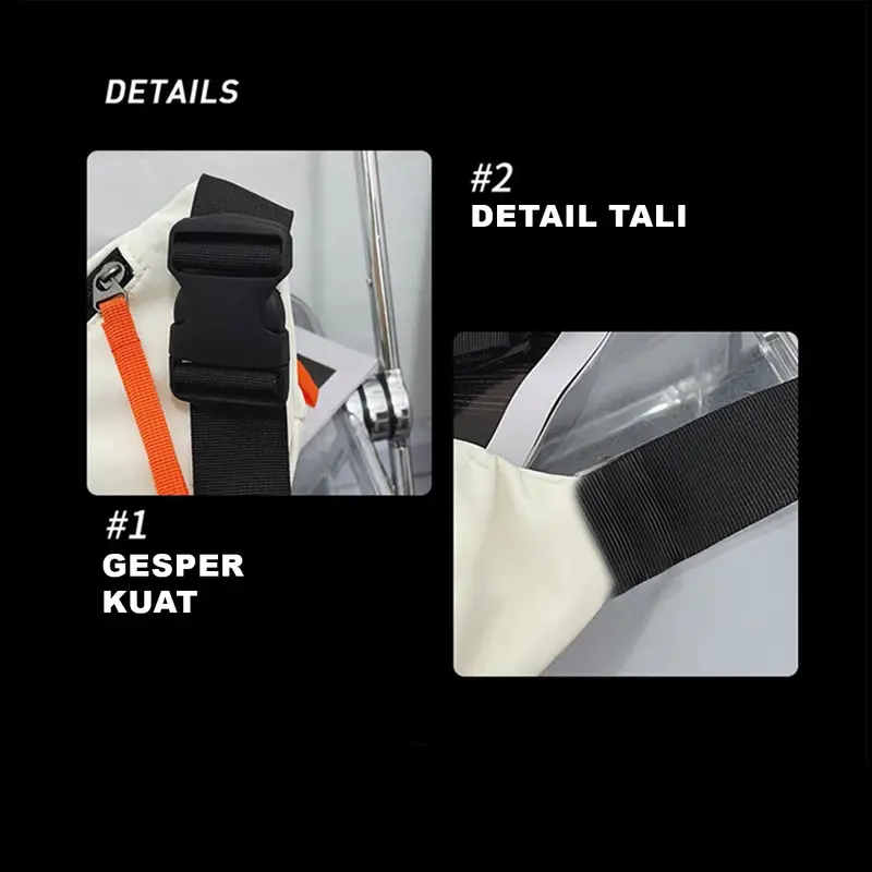 Tas Selempang Tas Bahu Pria Wanita Korean Stylis SlingBag WaistBag Unisex Terabru-LW-3 Pinggang Cowok 3