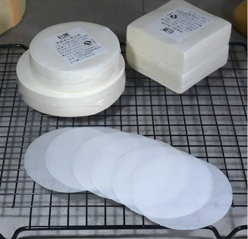 Kertas Minyak Bulat Baking Paper Oil Diameter 12 Isi 50 Pcs 4