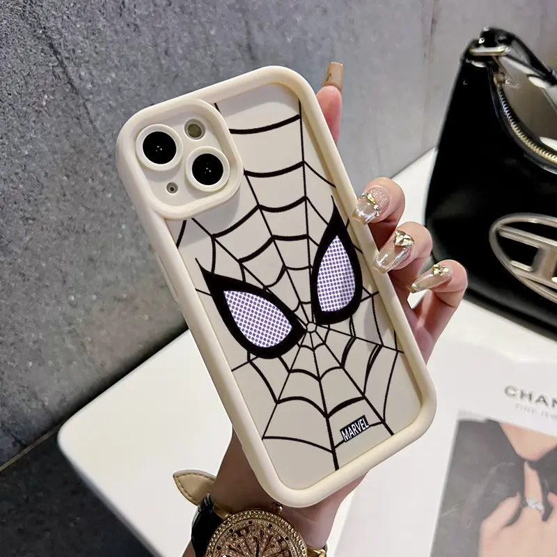 Casing Hp untuk Xiaomi Redmi Note 9 Redmi Note 9s Case hp pelindung Spider Anti drop Casing silikon cangkang Kesing lembut Anti guncangan Softcase 6