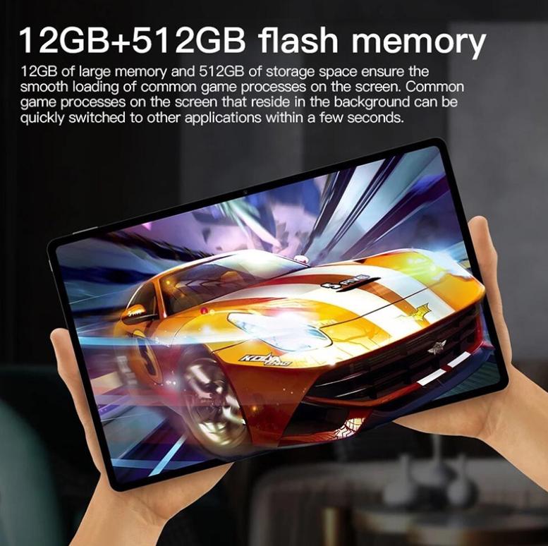 11.11  HanZhong 2024 Pro 10.1 Inci RAM 12GB ROM 512GB Layar 1600x3200 Wifi 5G Game Perangkat Lunak Perkantoran 1