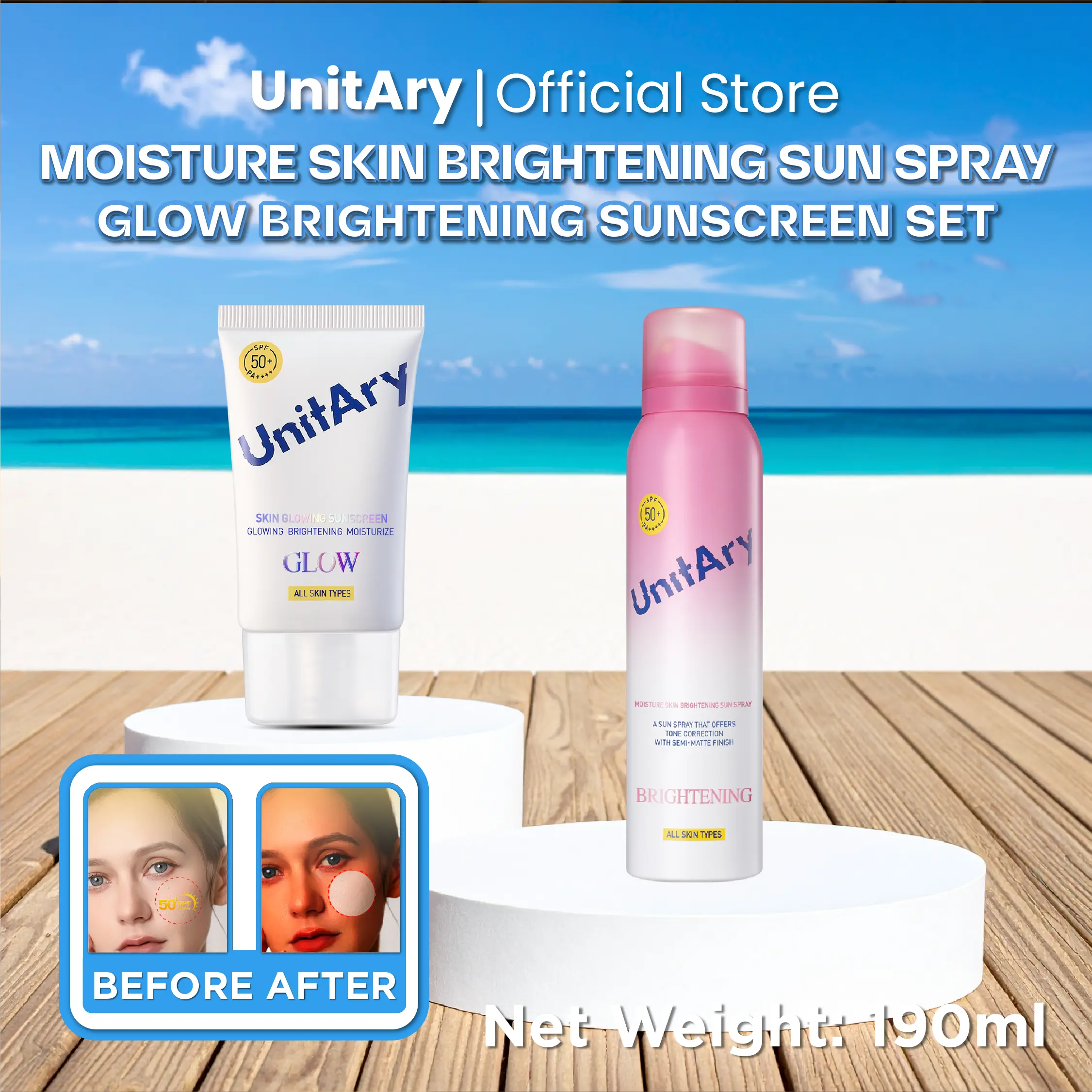 Moisture Skin Brightening + Glow Brightening