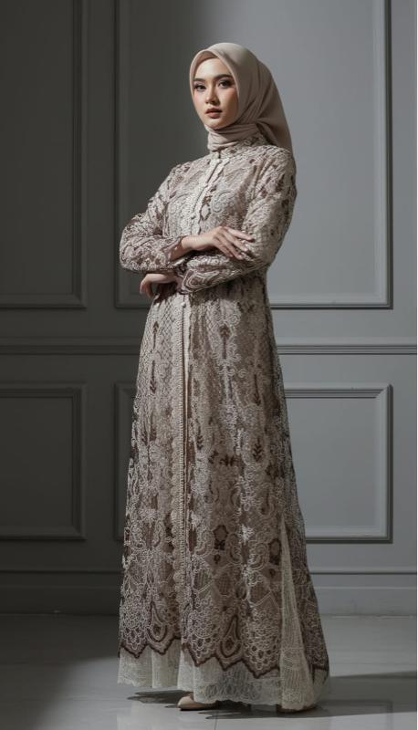 Zahra series model auter lepas pasang bahan tulle