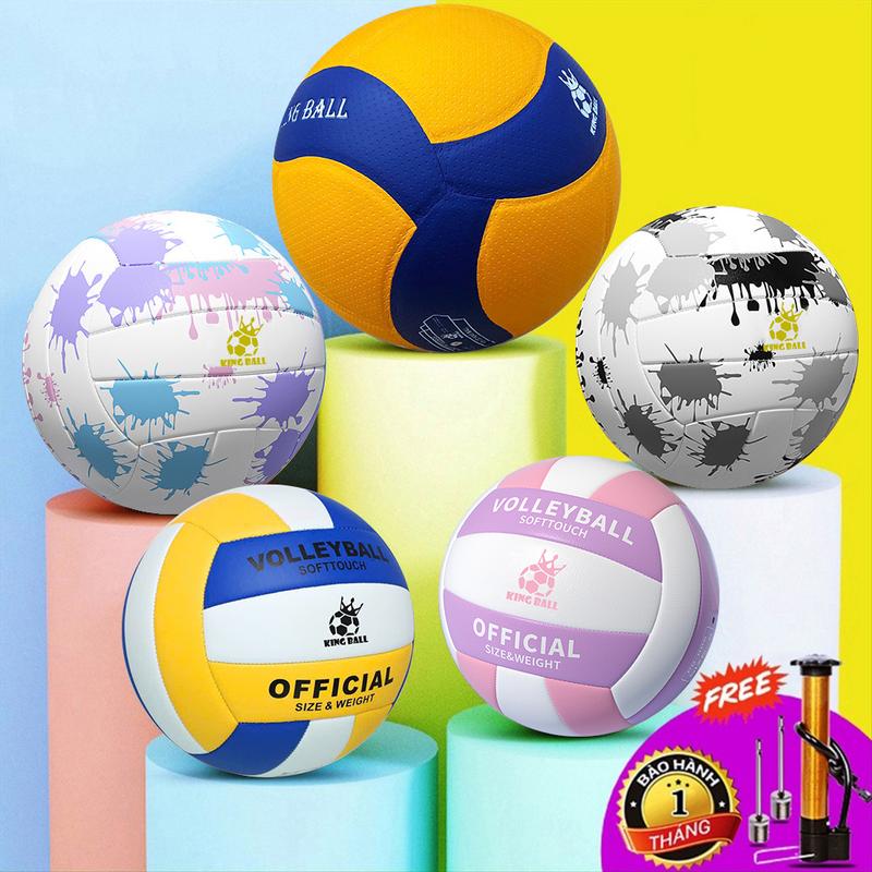 Bóng Chuyền Da King Ball Nam Nữ Banh Bóng Chuyền Chính Hãng Giá Rẻ Trẻ Em Học Sinh Viên Người Lớn Tập Luyện Ngoài Trời