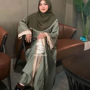 Abaya Zena Original Saudi dengan Pilihan Warna Elegan dan Detail Bordir yang Menawan