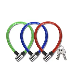 Gembok Sepeda Helm Cable Lock / Gembok Kawat 70cm Dengan Kunci