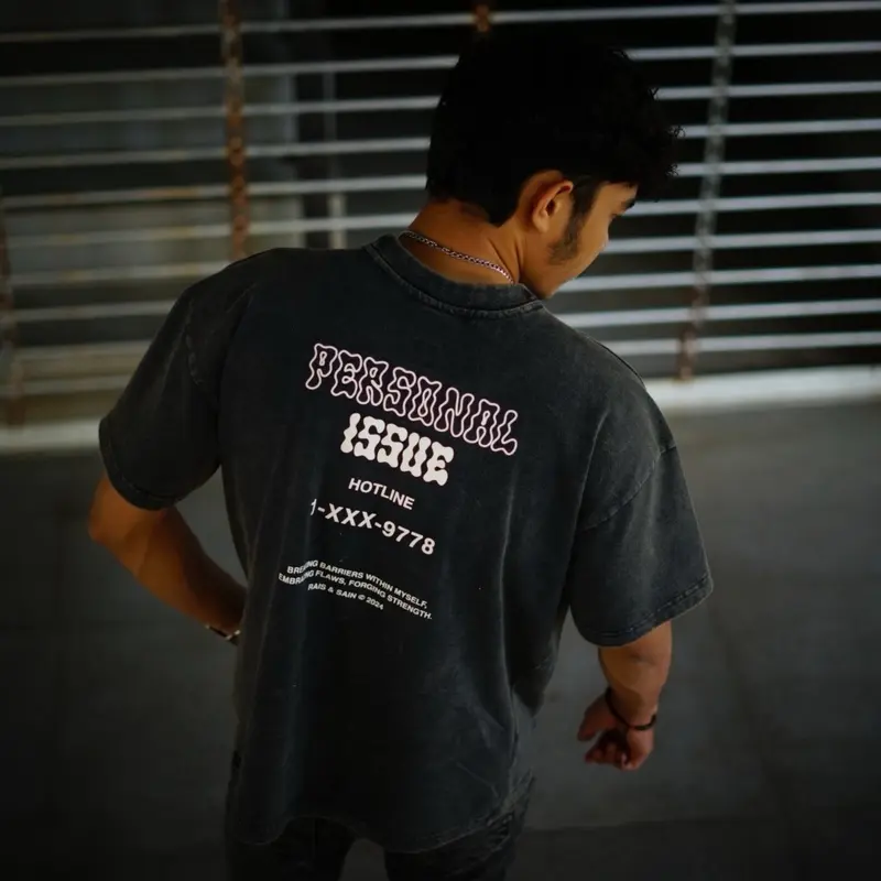 Rais and Sain - Oversized Tshirt Wash Personal Issue - Kaos Unisex Kain Lembut 1