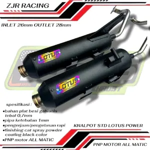 Termurah berkualitas kenalpot smplong LOTUS Beat_Vario_Sepin_Fazio_Fino_Scopy_Nmex_Aerox_Nex_Pcx_Mio_X lide