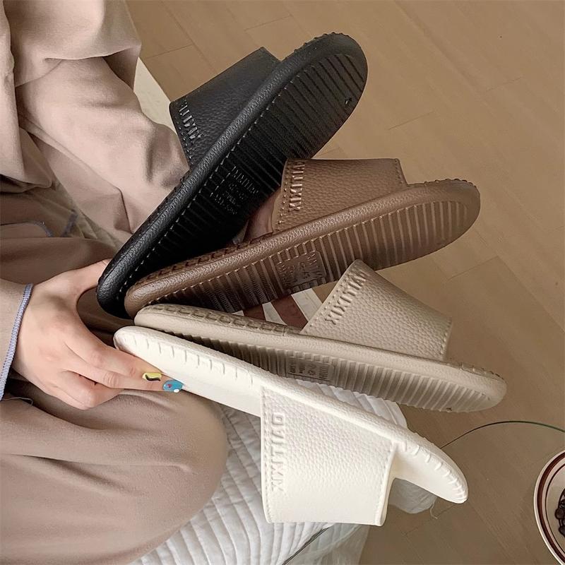 Dép Lê, XIXITIAO, Họa Tiết Da Cổ Điển Dành Cho Nữ, Đế Mềm EVA, Thích Hợp Đi Trong Nhà, Tắm, Thời Trang Hàn Quốc, Unisex, Có 5 Màu, Có Cỡ 36-47 2