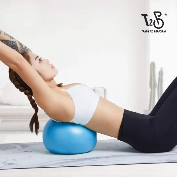 T2P Exercise Ball Small Gym Ball 25cm Soft Pilates Ball Anti Burst Yoga Swiss Ball Mini Bender Balls Balance Ball