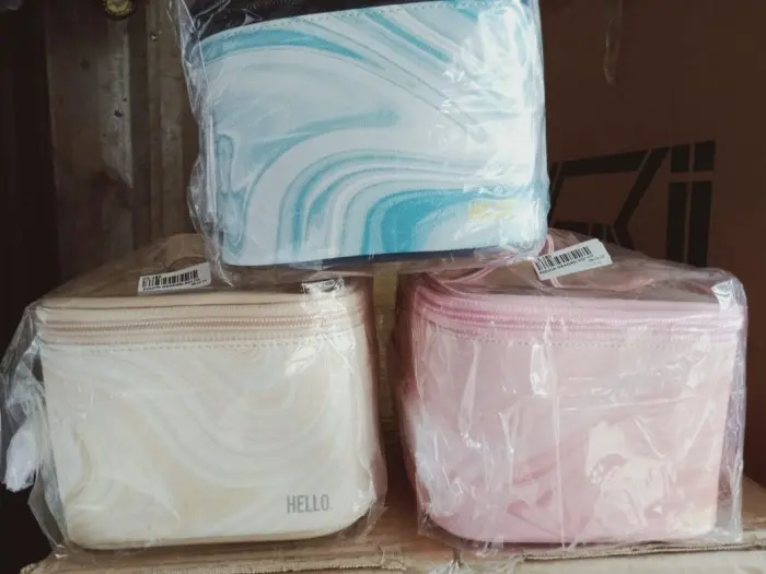 Dompet kosmetik marmer 13x13x10cm 1