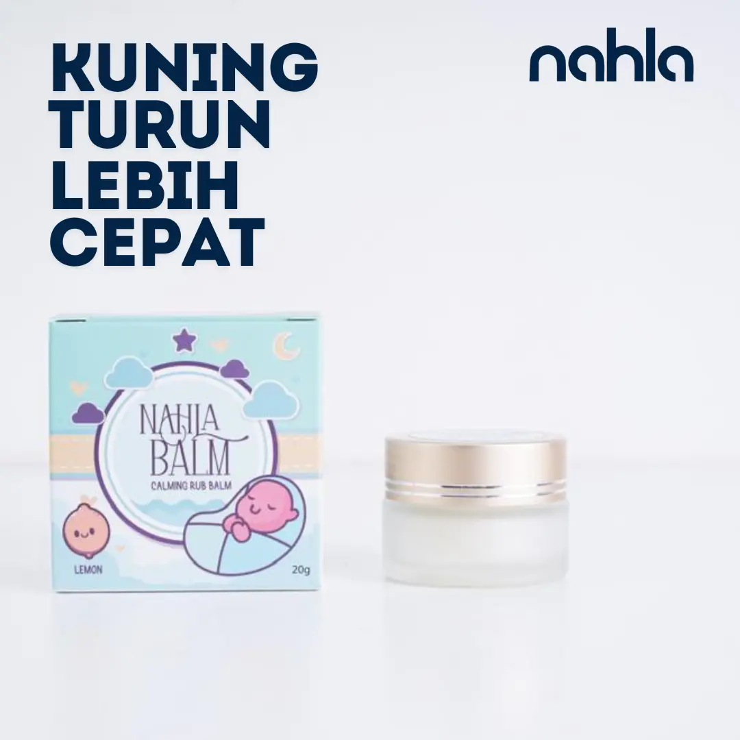 NAHLA BALM Newborn balm baby kuning sembelit Sapuan Harian Bayi Cream Garlic Telon